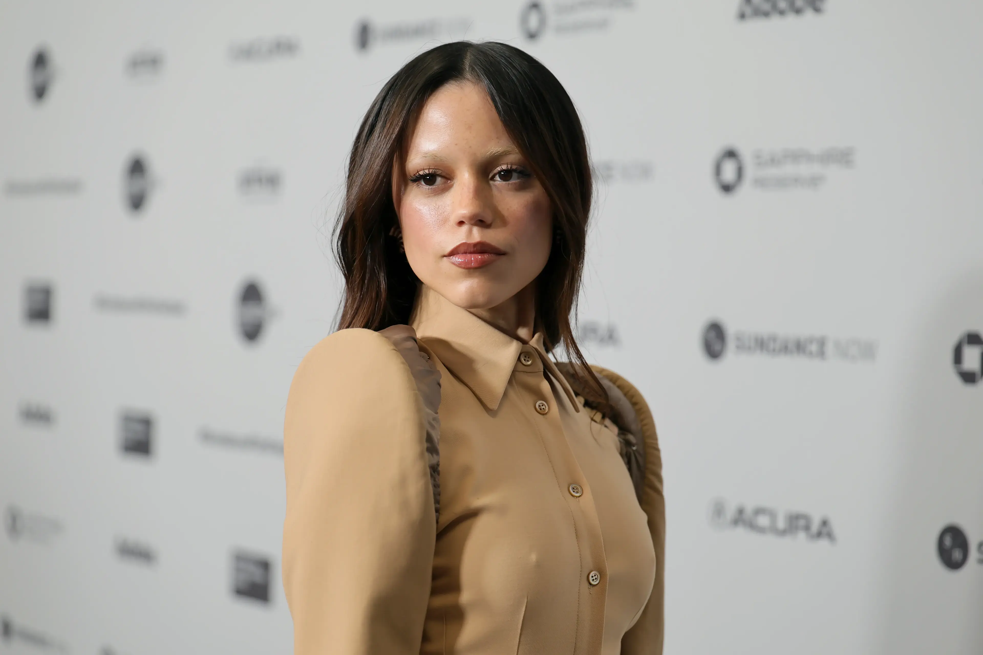 Jenna Ortega Lightens up Her Gothic Glam for Sundance