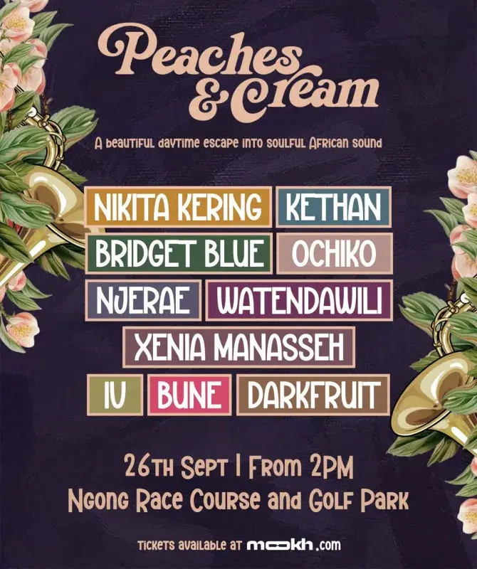 Crispy Life Events Announces Peaches & Cream, A New Daytime Afro‑RnB Experience Coming to Nairobi on 26th September