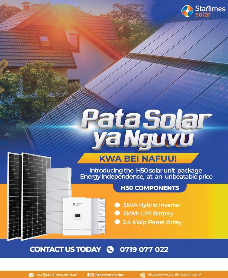 StarTimes Launches Hybrid Solar System to Boost Home Power Stability
