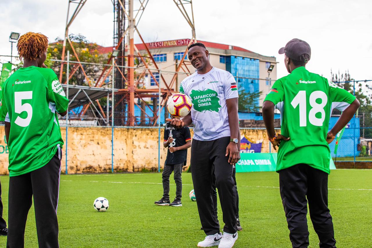 Wanyama Inspires Safaricom Chapa Dimba All-Stars in Nairobi Masterclass