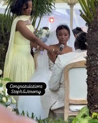 Jeremy Kiuna And Stephanie Githinji Exchange Marriage Vows In Elegant Ceremony