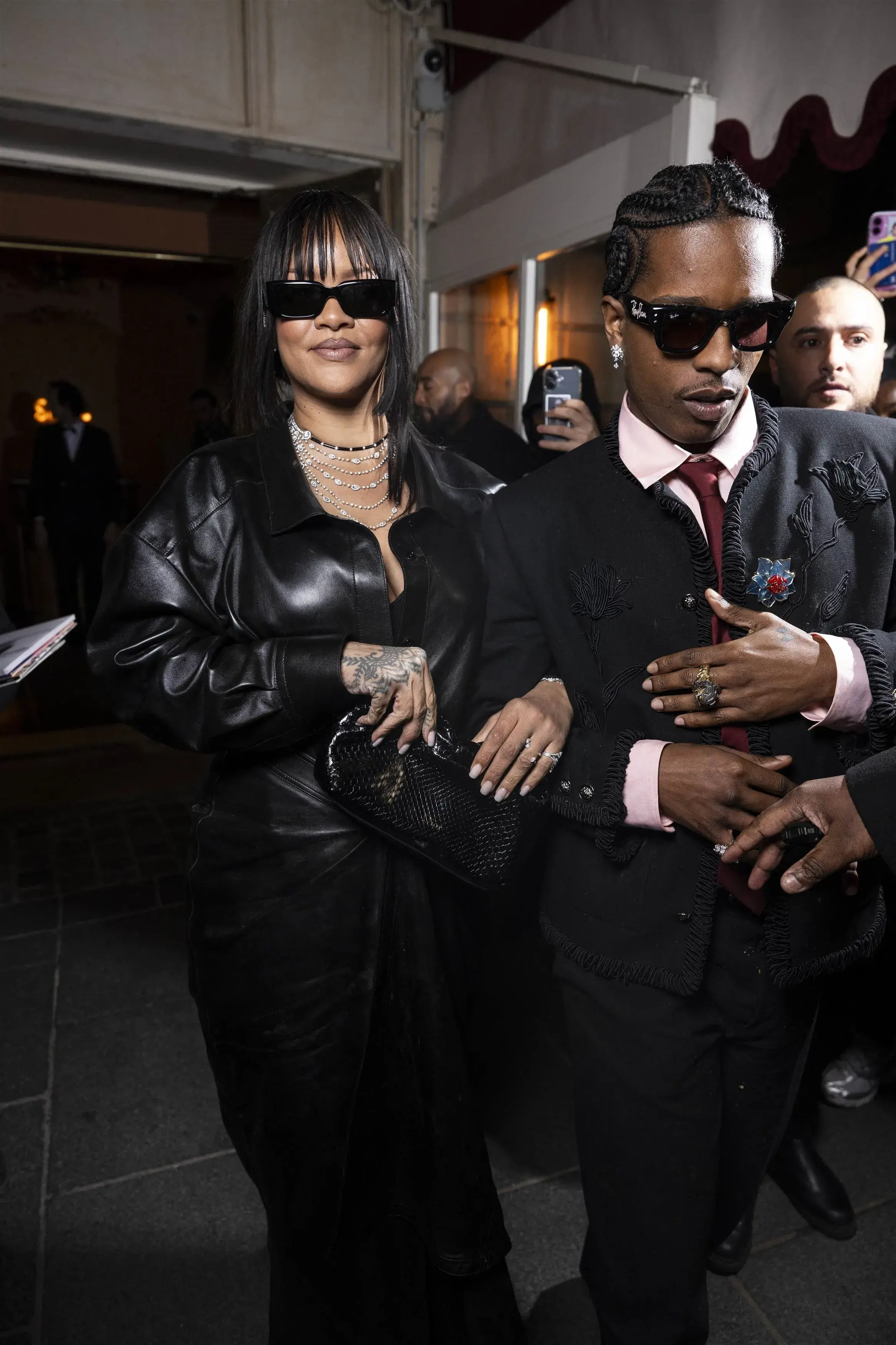Rihanna and A$AP Rocky Go Matrix Mode in Paris