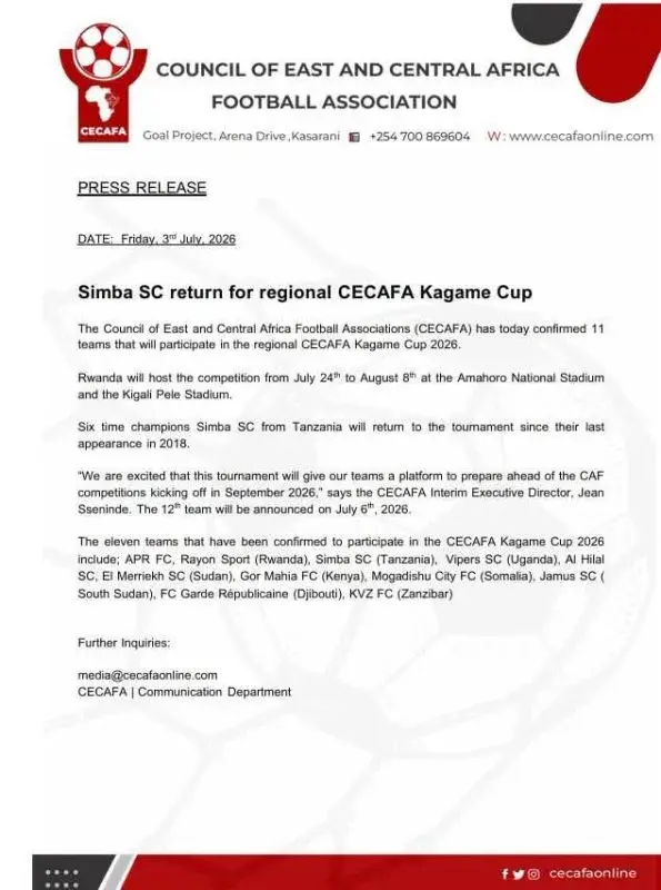 K’Ogalo face tough opposition in quest for first Cecafa title since 1985