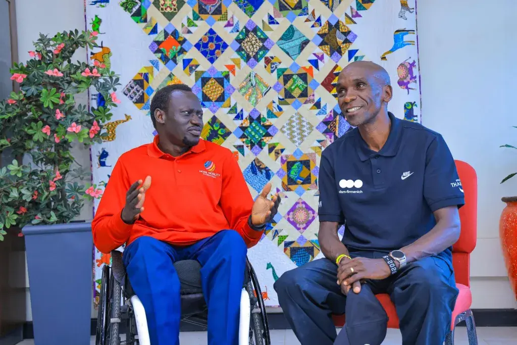 Marathon legend Kipchoge rallies Kenyans behind mission to purchase wheelchairs