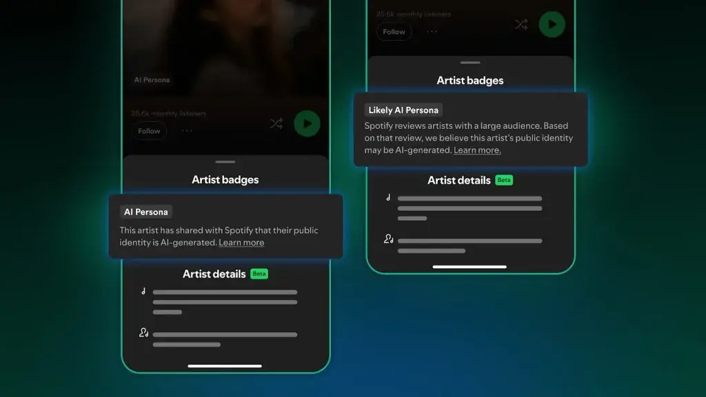 Spotify Introduces AI Persona For AI-Generated Artist Identities