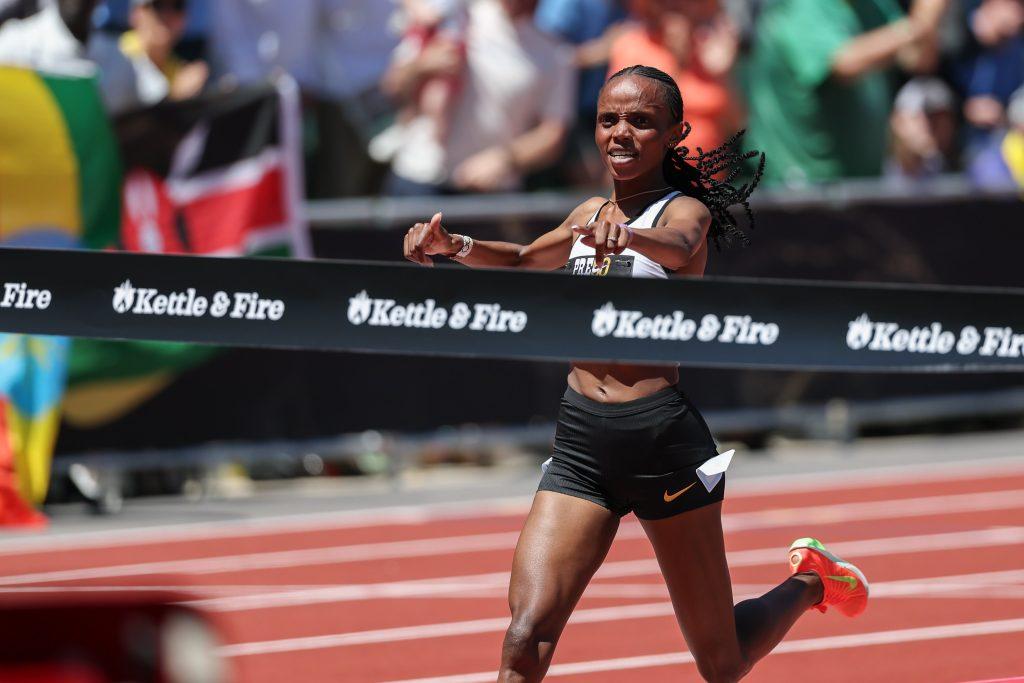 ‘Joy like no other’- triple world record holder Beatrice Chebet in wonderland of motherhood