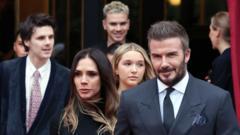 Beckhams seen together in Paris for first time since Brooklyn row