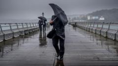 Weather warnings issued for heavy rain and flooding risk in parts of the UK