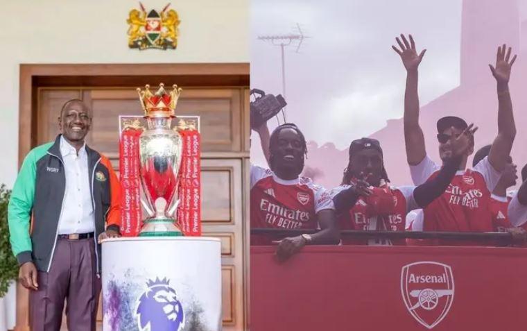 Ruto Sends Official Invitation to Arsenal After Nairobi’s Wild Celebrations