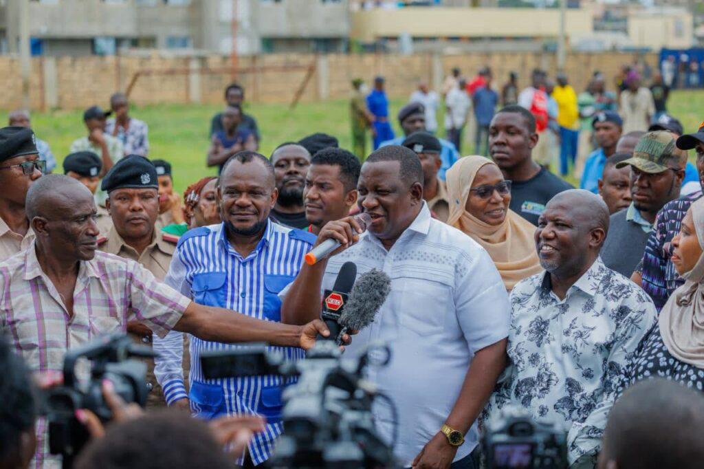 Mvurya Inspects Ksh 25 Million Amani Community Ground Project In Kilifi
