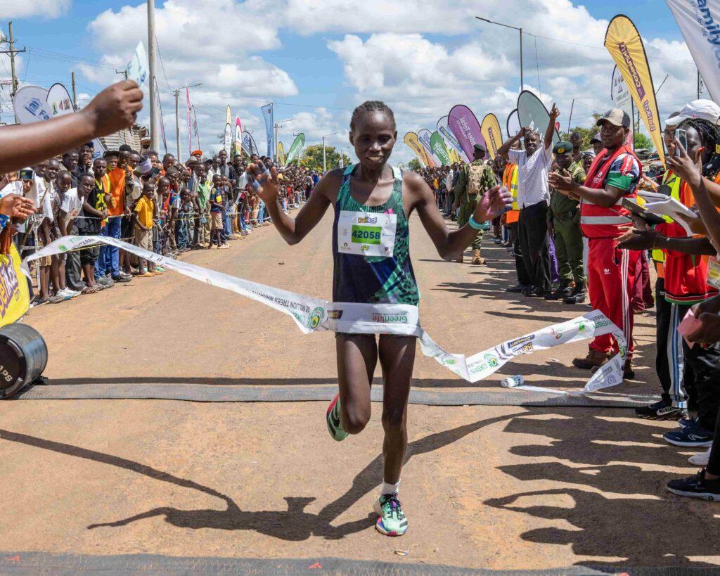 Mbaire, Mumbua Crowned Champions at Fourth Betika Lukenya 10 Million Trees Marathon